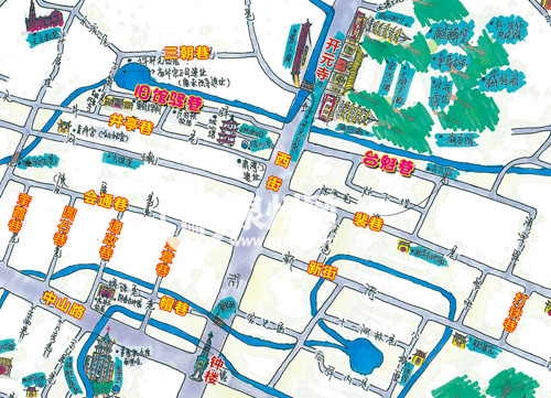 泉州小伙欲绘刺桐百巷图 漫步西街几步内必见史迹