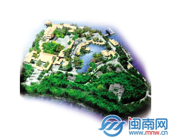 泉州西湖公园园中园桃花岛拟3年建成序园图