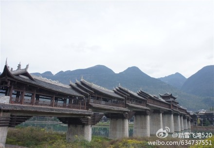 这是重庆濯水古镇风雨廊桥火灾前图片