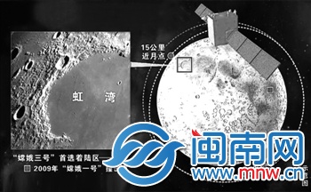 起初有五个备选落月点，虹湾是传说中的广寒宫、月桂