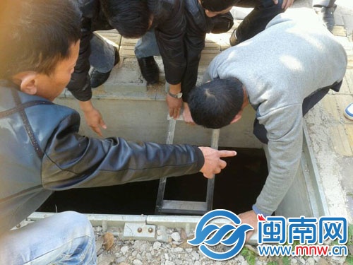 周围市民赶来救援，拿来梯子