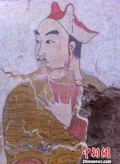 墓道壁画上有明显的被盗痕迹