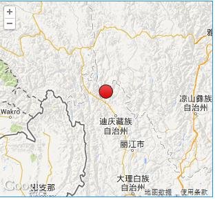 云南香格里拉发生3.1级地震