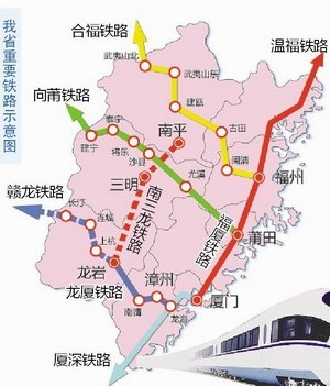 南三龙高速铁路线路站点详情(图)
