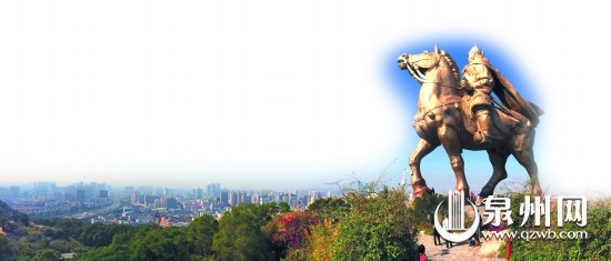 泉州市区大坪山上的郑成功雕像