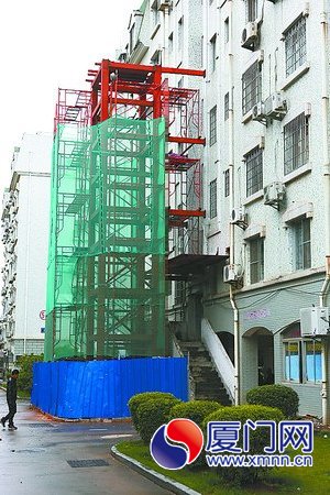 金尚小区已有几栋老旧住宅安装电梯
