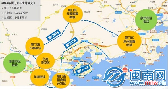 厦漳泉房价或现三环梯级格局