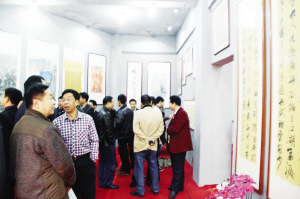 蔡汉长100多幅书画作品展在漳浦县城举行