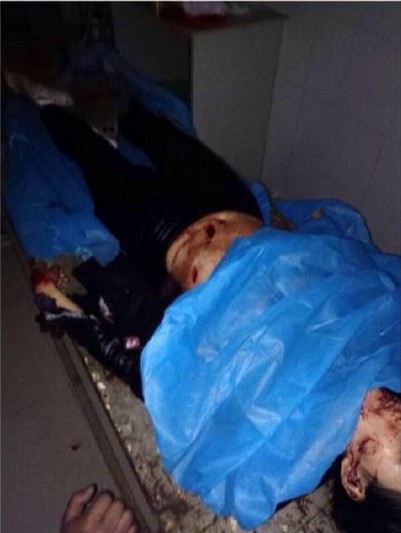 <em>怀化学院女生</em>余瑾被捅现场照片