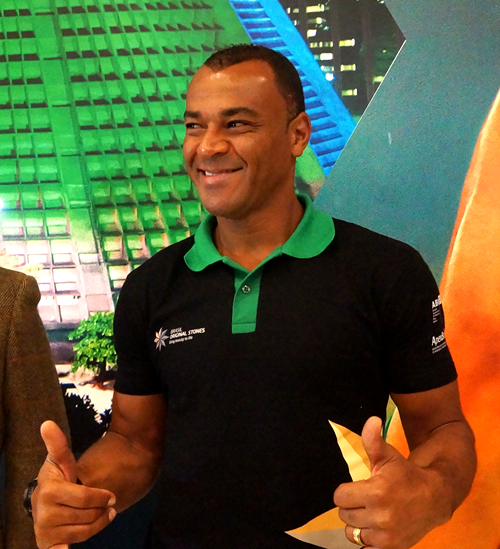 前巴西国家队队长马科斯·卡福作为宣传大使