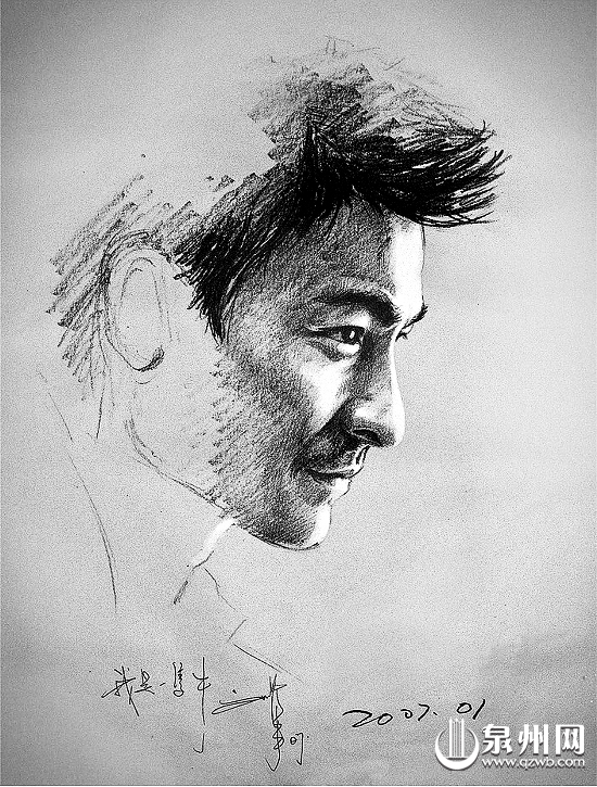 素描华仔画像