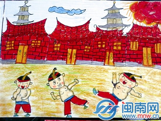 泉州实小千名小学生 画出咱们"文都"味[组图]-闽南网