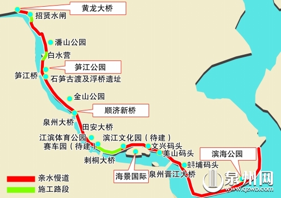 江滨北路亲水慢道