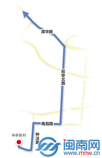 临时线路3：华侨新村至长富山陵园