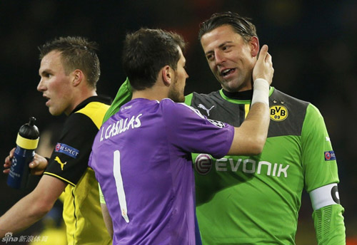 欧冠-迪玛利亚失点球罗伊斯2球 皇马0:2负多特