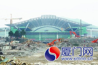 火车站南站房施工现场