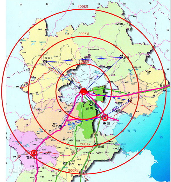 京津冀都市圈包括哪些城市？京津冀一体化城市群地图