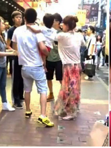 香港警方还原陆客小孩街头小便遭拍事件过程: