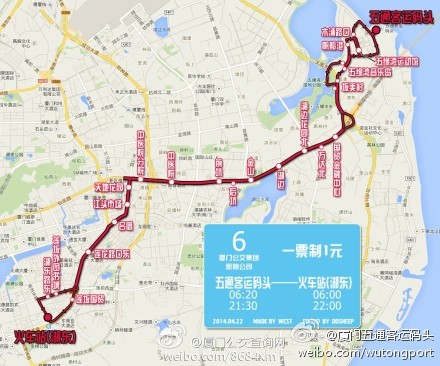 6路路线图