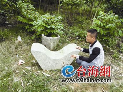 奇石形似金元宝