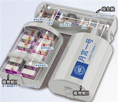 “月宫一号”示意图。