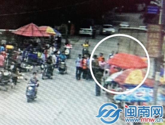 画圈处为事发菜市场