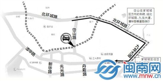 漳州岱山路铁路跨线桥10日起封闭维修 车辆绕行路线图
