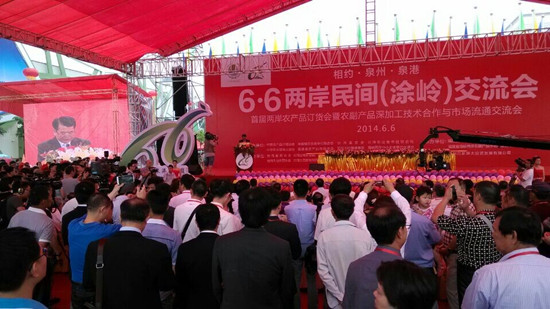 海峡两岸民间（涂岭）交流会开幕式现场