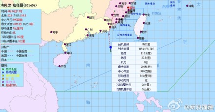 台风海贝思或福建南部登陆 启动防台风Ⅳ级应急响应