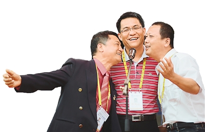 2014年6月15日，3位来自台湾的“同名村”乡亲在福建