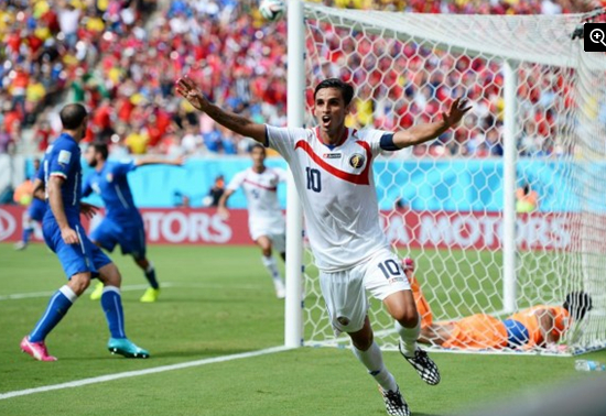 2014世界杯哥斯达黎加1-0意大利爆冷 鲁伊斯头