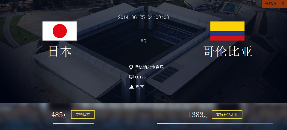 2014世界杯日本VS哥伦比亚比分预测 历史战绩