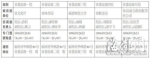 5巡视组联系电话公布