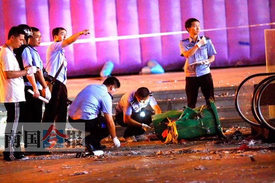 广西柳州闹市连发3起垃圾桶爆炸