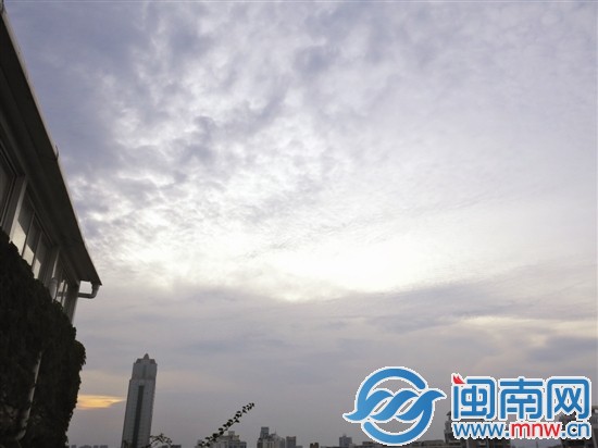 昨天傍晚6点多泉州的天空