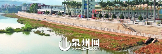 安溪吾都段防洪堤岸的整治已基本完成