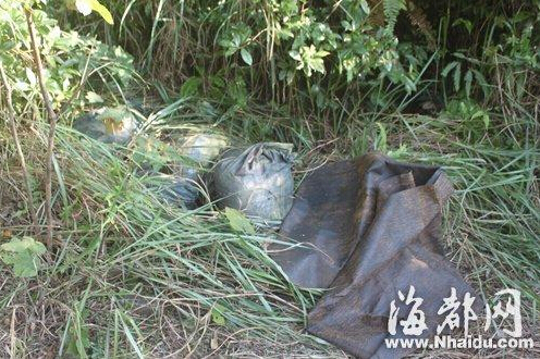 矿洞外还放着几麻袋被挖出的煤矿